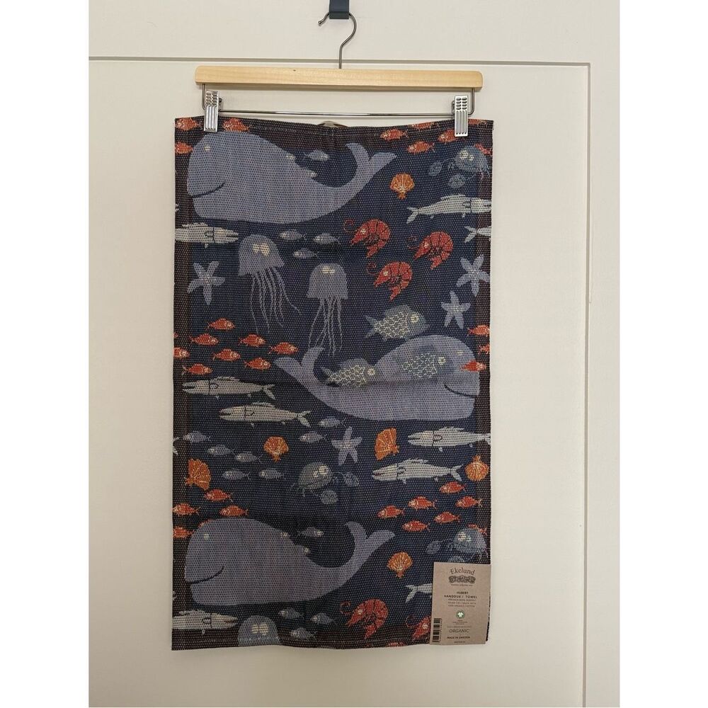NWT Ekelund Towel Hubert 16x24 Made Sweden 100% Organic Cotton Veronica Seipel